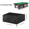 9ft Waterproof Billiard Table Cover Folding Pool Table Cover Dustproof Cover Moisture Resistant Durable Oxford
