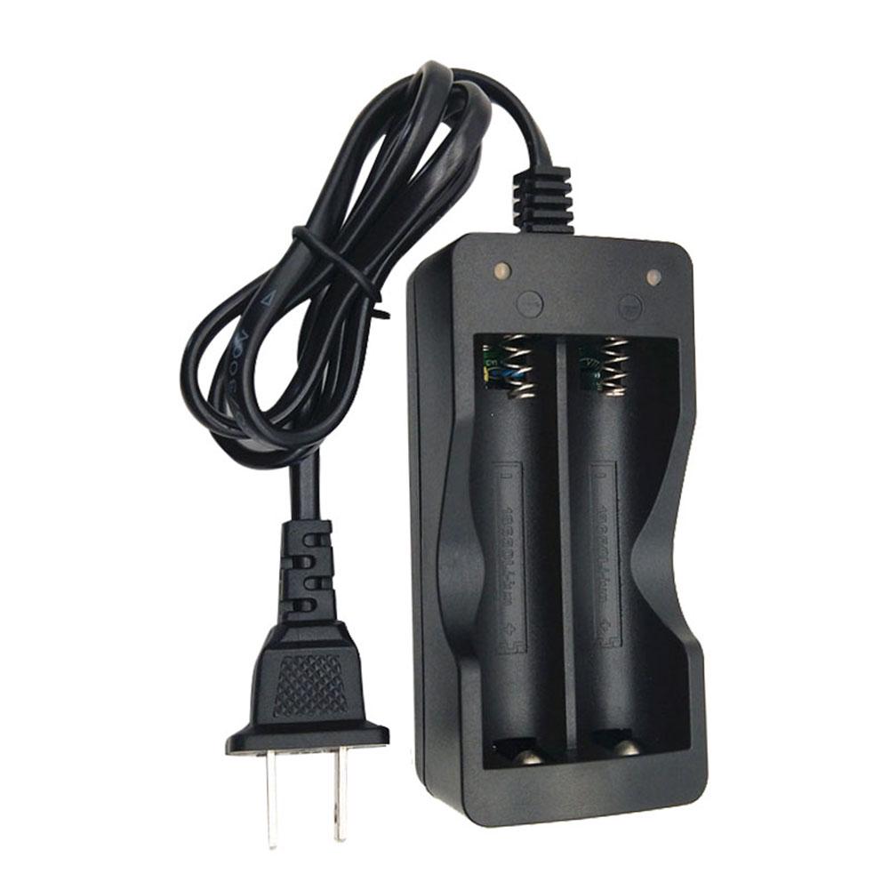 Electronics Product 18650 US/EU Plug Double Slots Charger Adapter with LED Indicator