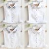 Fashion Embroidery Fake Collar Women Rhinestone Half Shirt Vest Detachable False Collar Faux Cols Lapel Female Necklace Decor