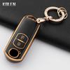 Luxury Car Key Remote Case Cover For Mazda 2 3 6 Atenza Axela Demio Cx-5 Cx5 Cx-3 Cx7 Cx-9 2 3 4 Buttons Keychain Protected Fob