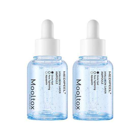 Mediheal Гиалуроновая кислота Layer Water Tox Ampoule Double Plan 30мл+30мл