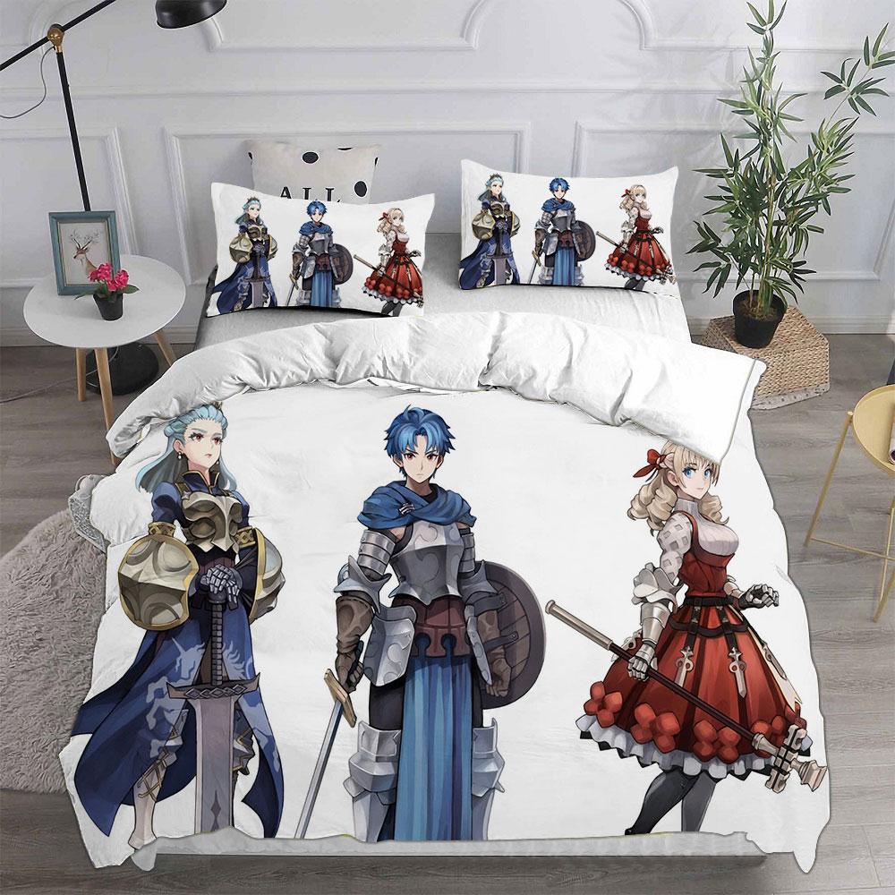 Напечатанные на 3D постельные комплекты Game Unicorn Overlord Одеяло Покрывало Пододеяльник Наволочка Комплекты из 2-3 предметов Детский Взрослый размер