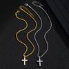 Diamond Cross Pendant Necklace Men's Accessories Ins Niche Light Luxury Premium Sweater Chain