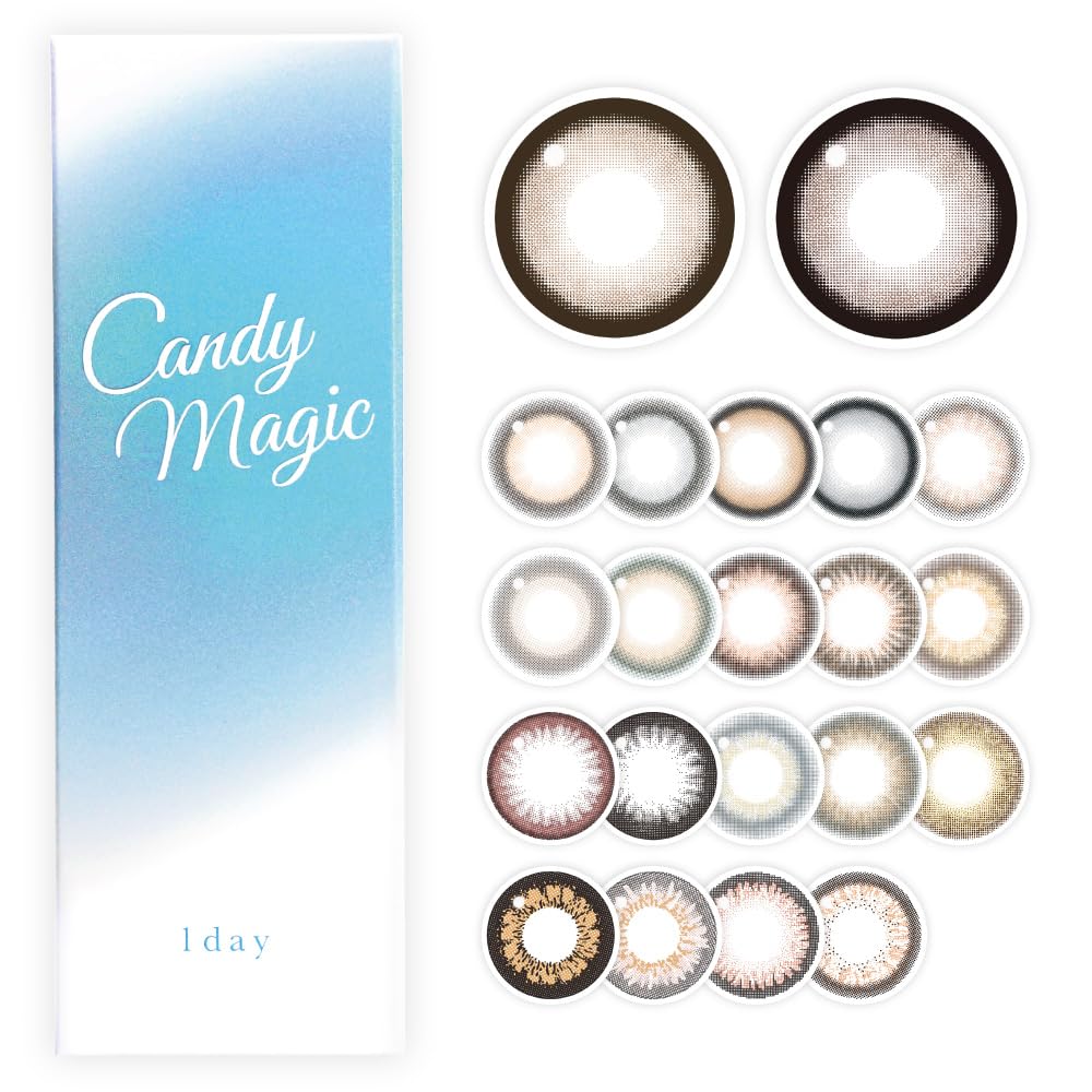Official Color Lenses Candymagic 1day Melty Honey Prescription 0.00 10 pieces