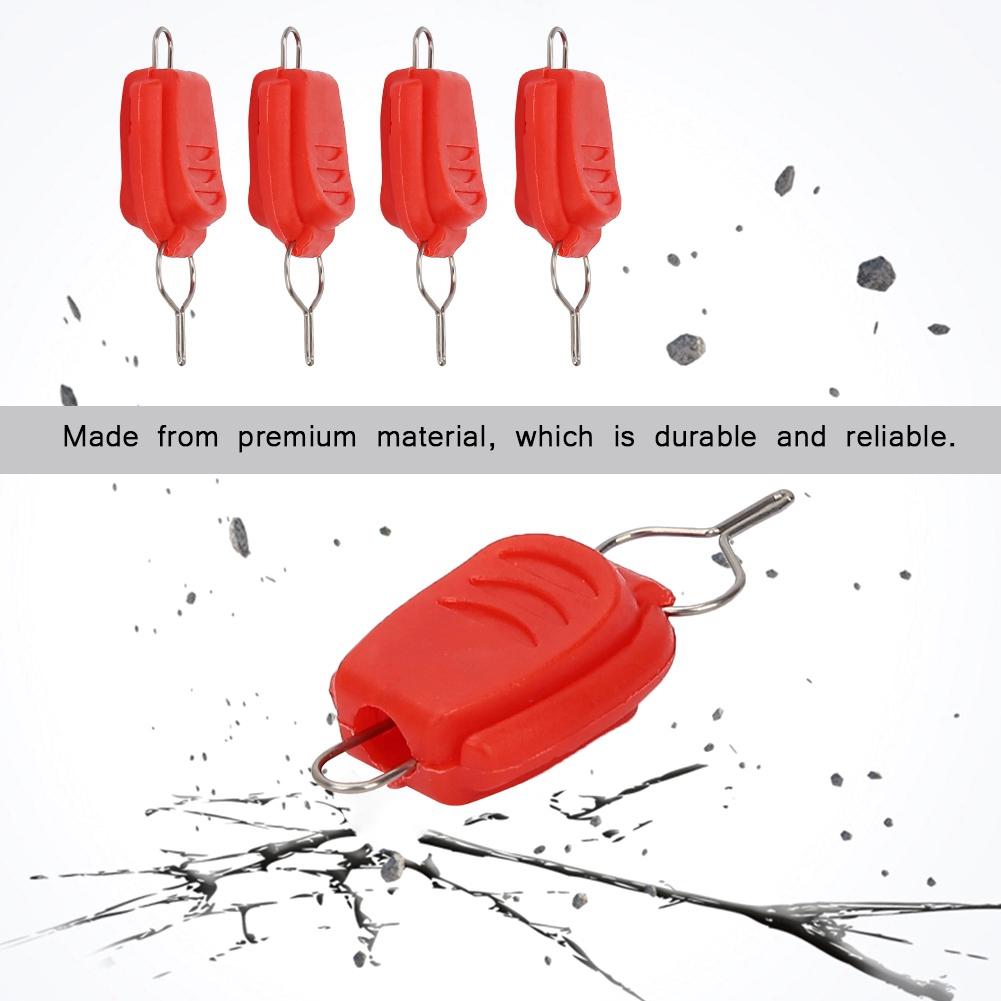 Baitcasting Reel Fishing Line Holder Clip Buckle Stopper (Red)