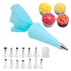 16 Pcs 430 Stainless Steel+PP+TPU Reusable Piping  Bag  Set With Piping Tip Converter Sustainable Professional Accessories For Cakes Baking