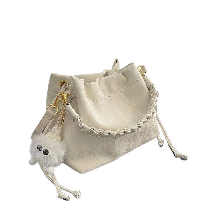 High-End 2025 Women's Pink Crossbody Bucket Handbag