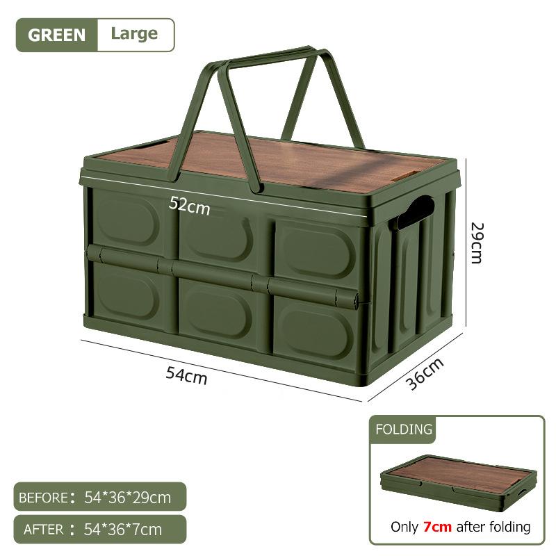 Большая белая коробка, портативный складной ящик для хранения, корзина для кемпинга, пикника, багажник автомобиля, игрушка и хранение закусок