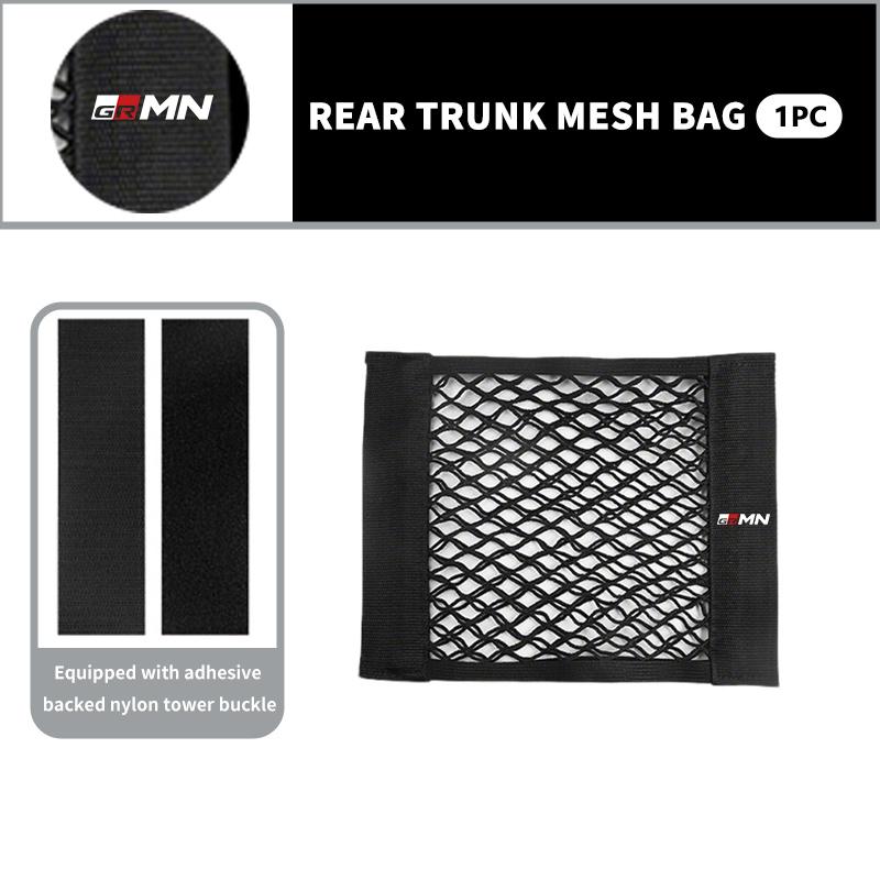 For S1 Car Rear Trunk Net Mesh Elastic Nylon Back Cargo Storage Organizer Holder Auto Accessories GR MN Corolla Yaris Aygo JH0