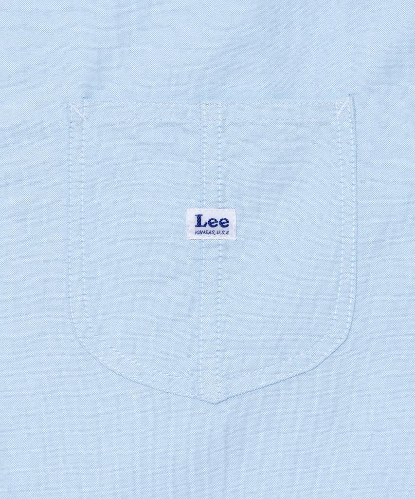 LEE Loco Pocket Oxford Short Sleeve Shirt Light Blue