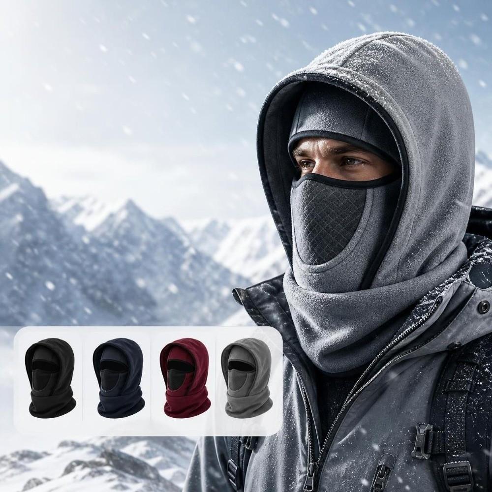 Fleece Lining Full Face Neck Cover Windproof Winter Outdoor Cap New Winter Balaclava Hat