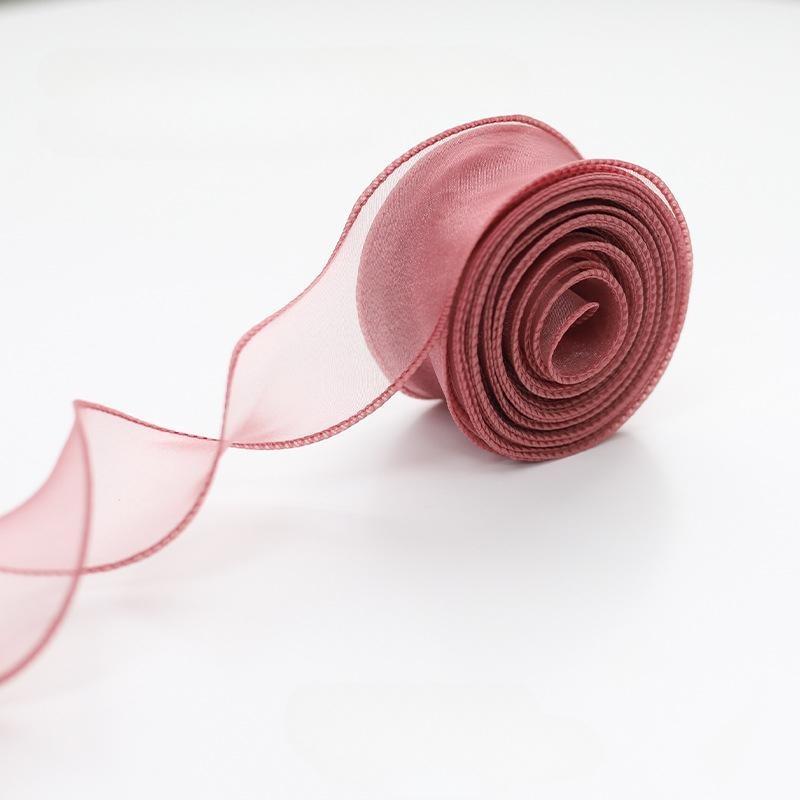 10-ярдовая органзовая лента с волнистым краем и дизайном «рыбий хвост» для свадеб и подарков