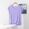 Женская летняя свободная футболка большого размера, простая, тонкая, однотонная, удобные базовые топы