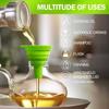 Filling Bottle FunnelFood Grade Silicone FunnelKitchen UseSmall Collapsible FunnelBottle Funnel for Filling Water BottlesLiquid Transfer
