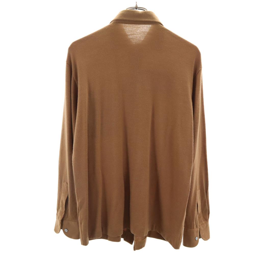 Yves Saint Laurent 90-е Старая рубашка с длинным рукавом из смесовой шерсти M Верблюжья Мужская Б/У