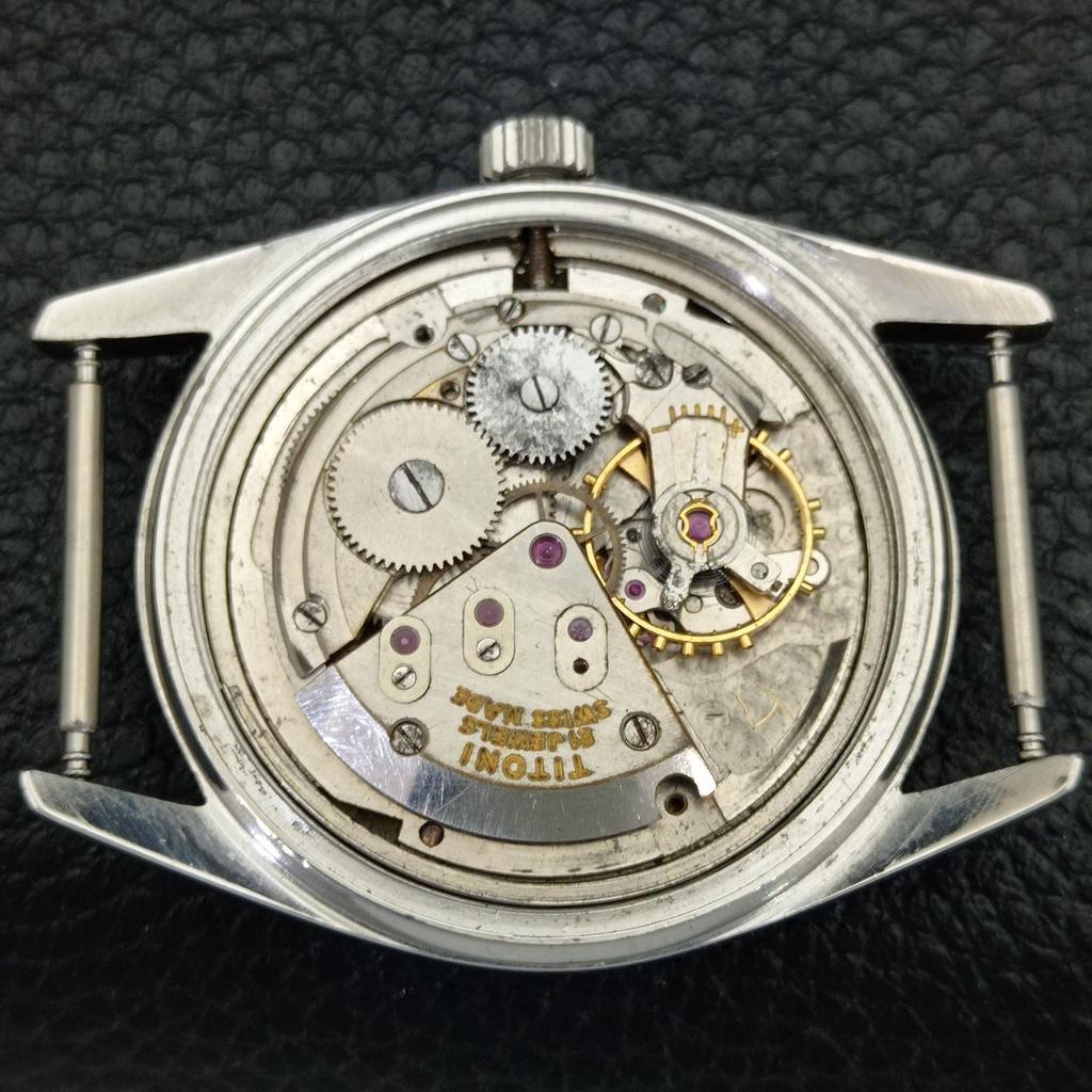 Б/У TITONI AIRMASTER TITOFLEX ШВЕЙЦАРСКИЕ МУЖСКИЕ ЧАСЫ С БИРЮЗОВЫМ ЦИФЕРБЛАТОМ a432180-2 R110-a432180