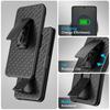 for Galaxy S26 Cover,Woven 2 in 1 Hybrid Hard Shell Holster Combo Case With Kickstand & Belt Clip For Samsung Galaxy S26+ Plus