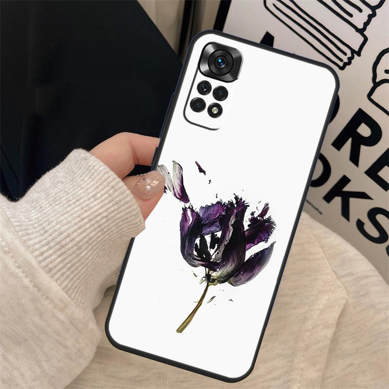 Flowers Pressed Cover For Xiaomi Redmi Note 13 10 11 12 14 15 Pro Plus Case For Redmi 15 12C 13C 14C 10C 15C