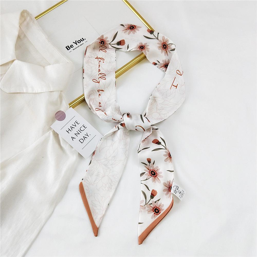 New Scarves Silk Scarves Women'S Spring And Autumn Season Long Decorative Professional Scarves Summer Thin Styles Paired With Shirts Stylish