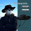 Унисекс Джинсовая Солнечная Шляпа с Защитой от УФ-лучей – Летняя Панама с Широкими Полями для Пеших Прогулок и Рыбалки