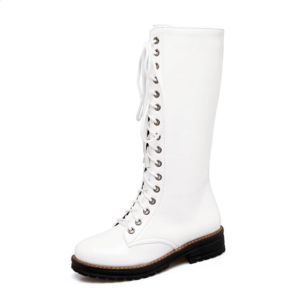 Fashion Woman Flat Boots Low Rubber Hoof Heels Sewing PU Short Plush with Women's Rubber Boots Rain Low PU Hoof Heels Sewing Short Plush