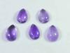 15Cts. Натуральный аметист грушевидный кристалл кабошон драгоценный камень 05 шт. лот 08X12MM RQ-1790