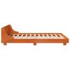 Solid Wood Bed Frame without Mattress Wax Brown 120 x 200 cm Pine Wood