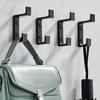 1 Set Wall Hook Heavy Duty Aluminum Wall Mount Storage Hooks Space-Saving Hangers for Clothes Coat Hat Towel