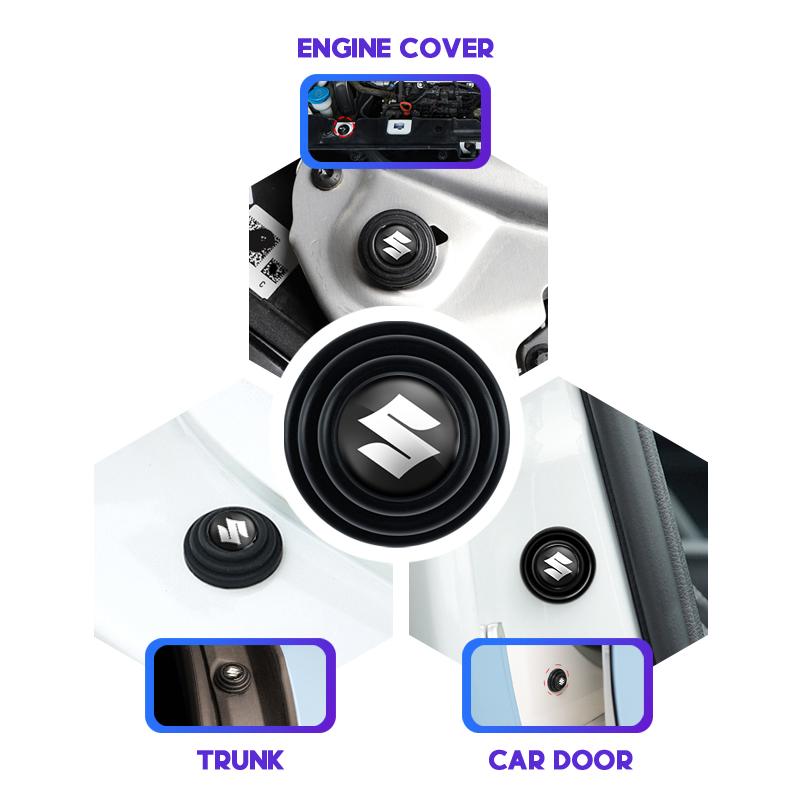 TLIN5 4/8/12Pcs Car Door Anti-shock Pad Anti-noise Buffer Gasket Auto Interior For Suzuki Splash Baleno Vitara Swift Jimny Ignis Alto