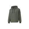 Casual Drawstring Fleece-Lined Hoodie Jacket Men Outerwear Dark-Green 530273-64