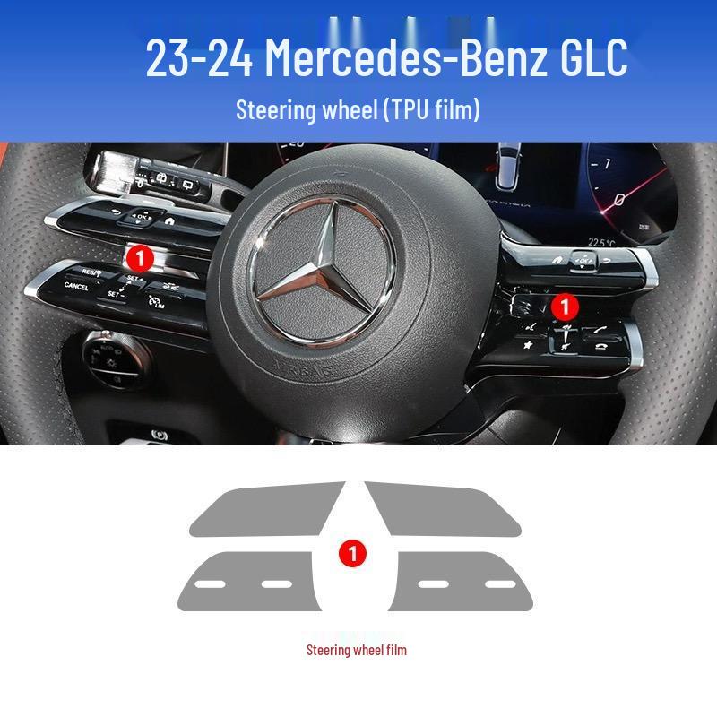Мягкая TPU пленка-защита экрана для 2025 Mercedes-Benz GLC300 - Центральная консоль и навигация