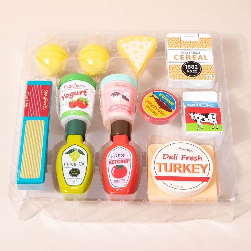 Деревянный детский имитационный торт на день рождения, полдник, разрежь и играй, забавные развивающие игрушки для мальчиков и девочек