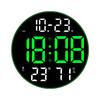 Цветные Ambient-Светильники, Большой 12-дюймовый Цифровой LED Настенный Часы, Многофункциональные Минималистичные Часы для Гостиной, 8011A