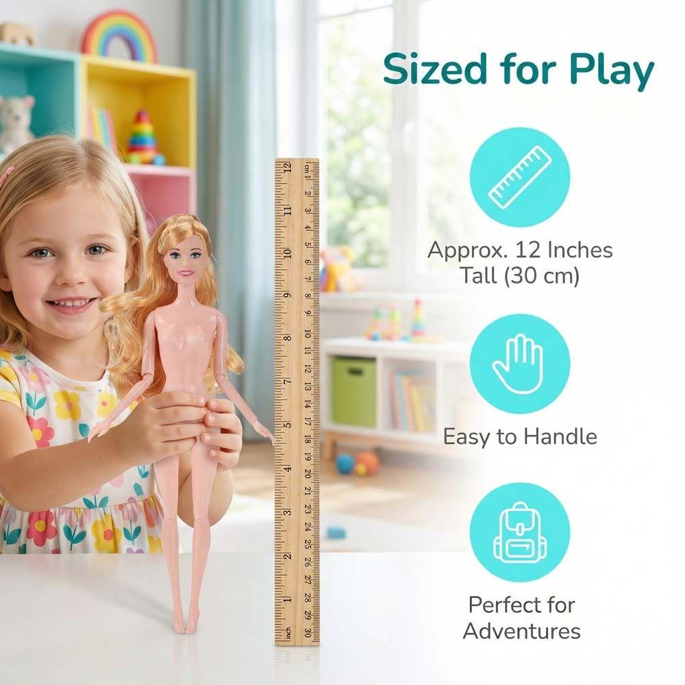 Принцесса Супермодель Голая Кукла Темная Кожа DIY Одевалка Игрушка Фигурка Тело Детский Подарок