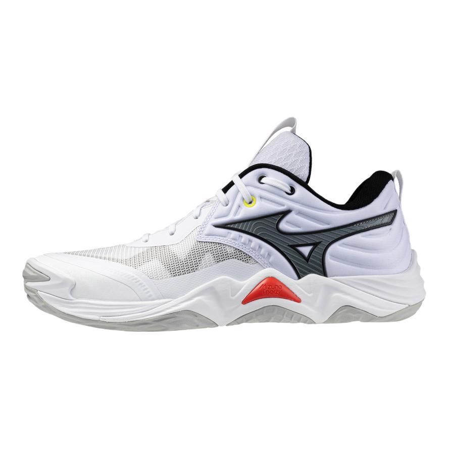 Mizuno Волейбольные кроссовки WAVE MOMENTUM ELITE Поддержка Баланс Унисекс Белый Черный V1GA251259