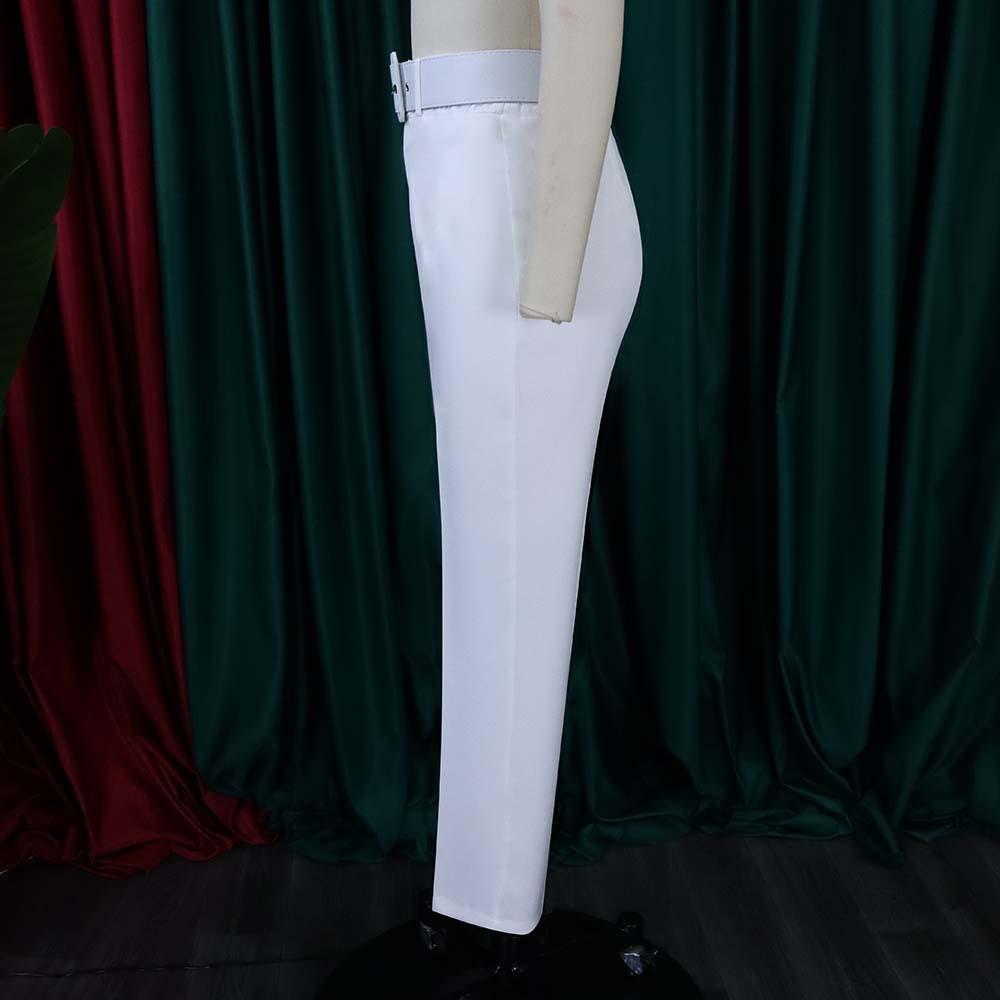 Европейские и американские женские повседневные брюки с высокой талией и эффектом похудения для весны/лета/осени.