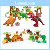 40pcs Dinosaur Paradise Themed Assembly Building Blocks Set Children Puzzle Toys For Creative Kids