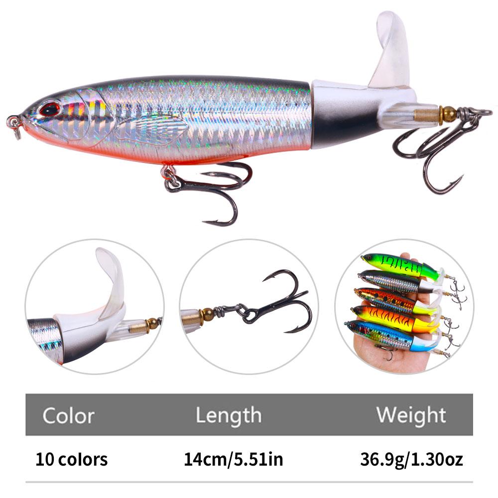 10Pcs/Set  Fishing Lure Set 14cm 36.9g Topwater Floating Pencil Hard Bait Artificial Wobblers for Bass Pike Fishing
