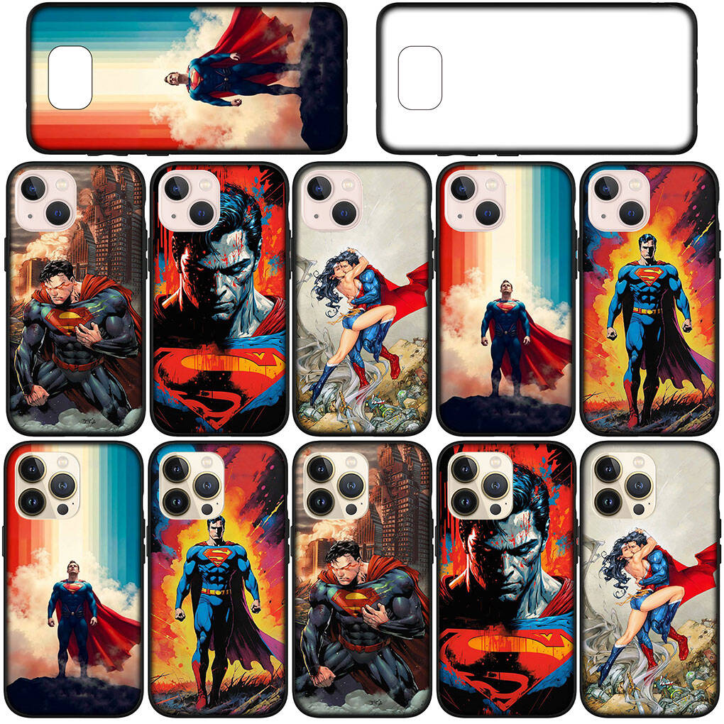 Для Samsung Galaxy S25 S24 S23 iPhone 17 16 15 Xiaomi Redmi Note 14 13 12 11 Plus Pro Max A57 Чехол Комиксы Супермены Супер Герой Человек OPPO Huawei Обложка