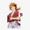 Katana Rurouni Kenshin Kenshin Himura Makoto Shishio Iron On Patches For Clothing Applique Stickers On Clothes Heat-Sensitive Custom Patch