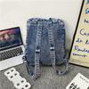 Denim Bag Large Capacity Student Backpack Men's Portable Backpack