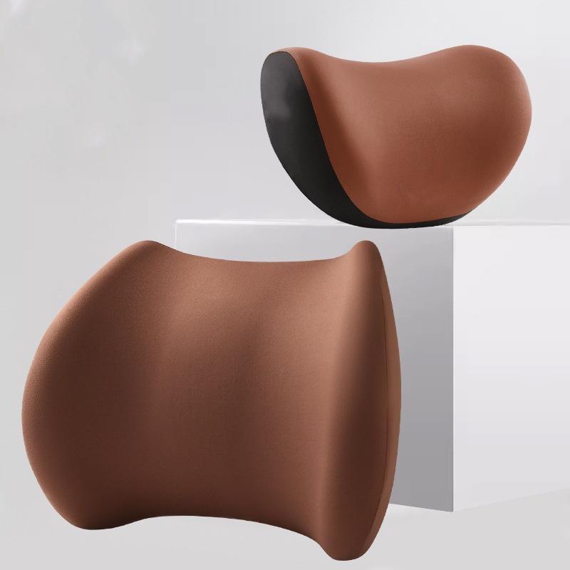 Подушка для поясничной поддержки подголовника автомобиля из пеноматериала с эффектом памяти - универсальная автомобильная подушка для поддержки плеч и шеи