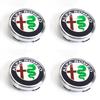 AJKRY1 4pcs 56mm Car Wheel Center Hub Cap Stickers For Alfa Romeo 4C 159 Spider Giulietta Giulia GT Tonale Mito Car Styling Accessories