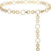 Metal Waist Chain Belt Adjustable Ladies Fashion Chain Fashion Body Link Belts  for Jeans Dress
