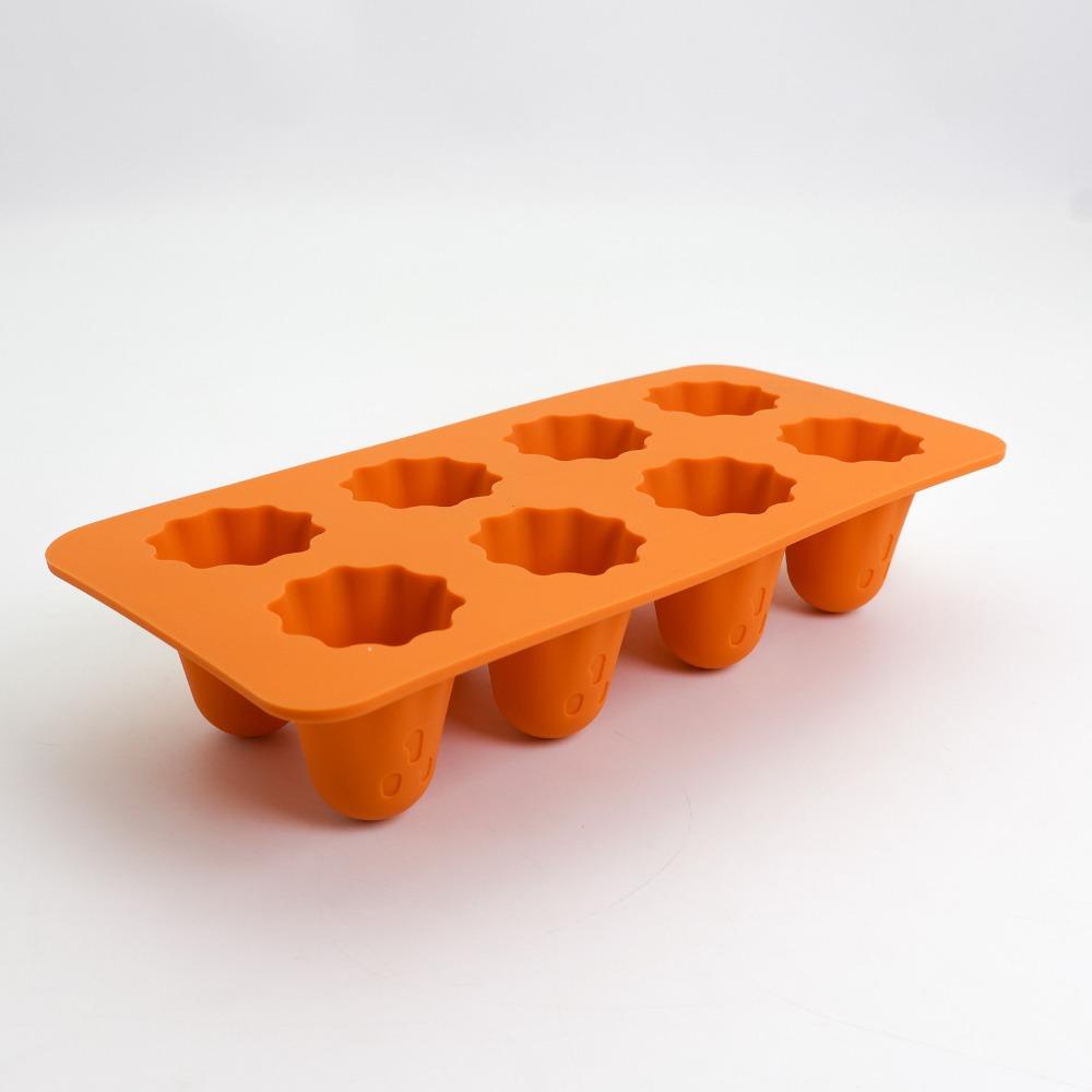 Reusable Ghost Jello Mold Orange Homemade Silicone Chocolate Mold Halloween Easy To Clean Ghost Baking Mold for Gummy Candy