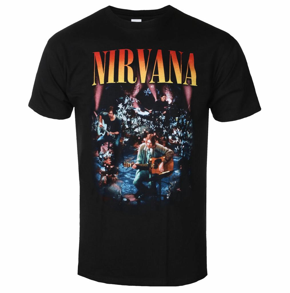 Ретро Хлопковая Футболка с Графикой Nirvana Унисекс Летняя С Коротким Рукавом Модный Бренд Футболка Роскошная Повседневная Винтажные Футболки
