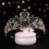 Wedding Hair Tiara Crystal Bridal Tiara Crown Wedding Hair Accessories Headpieces Head Jewelry Gold Color Diadem Veil Tiaras