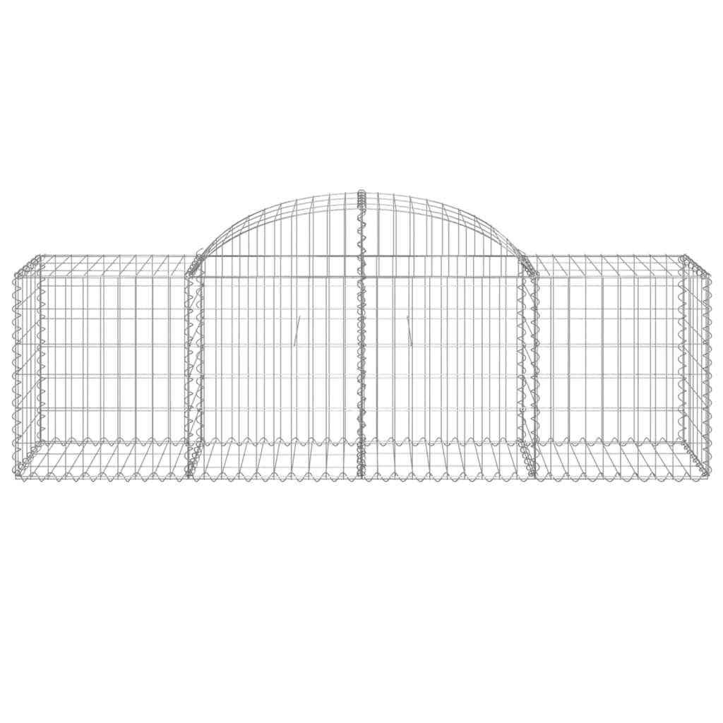 Vidaxl Kosze Gabionowe, 25 Szt, 200X50X60/80 Cm, Galwanizowane Żelazo