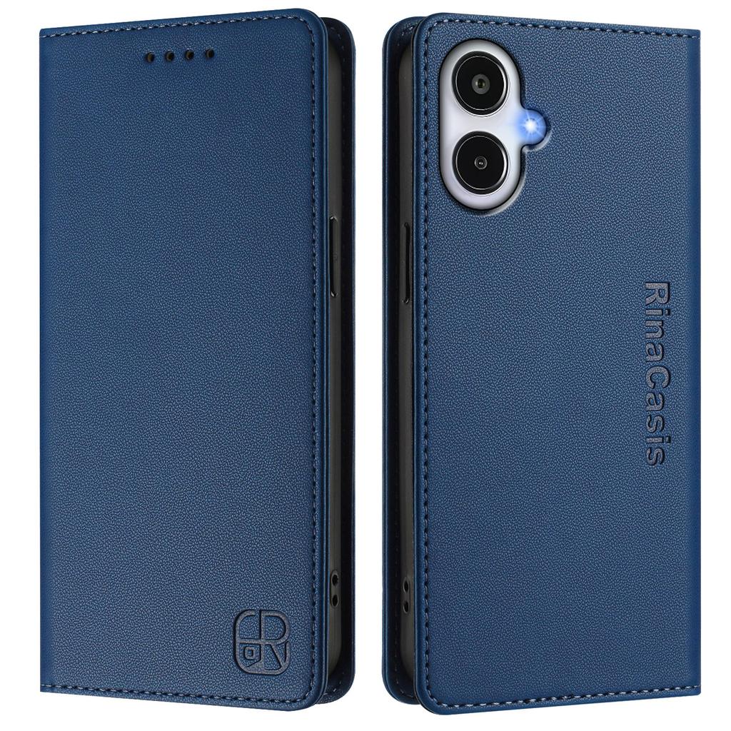 For Samsung Galaxy A25e Leather Case RINACASIS RC01 Phone Cover with RFID Blocking Wallet Stand