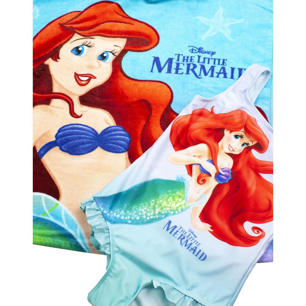 The Little Mermaid Комплект купальника и пончо для девочек